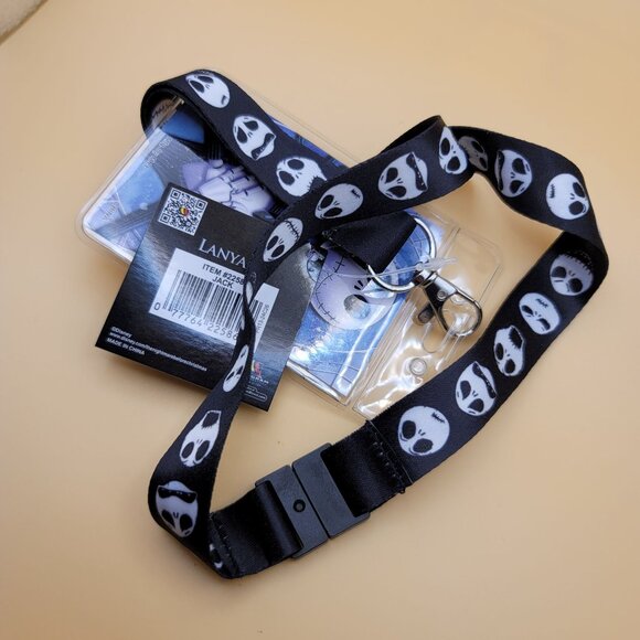 Nightmare Before Christmas Lanyard ID Holder Jack Skellington Disney jj3607 - Picture 7 of 7